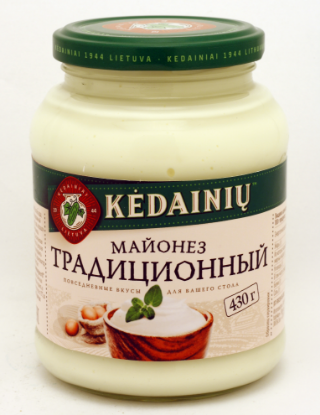 Изображение Майонез "Традиционный" 430гр (Литва ЗАО "ККF") 1/10