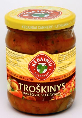 Изображение Овощное рагу с грибами 480гр (Литва ЗАО "ККF") 1/10