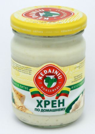 Изображение Хрен по-домашнему 0,25 л.ст/б(Литва,ЗАО "ККF")1/10