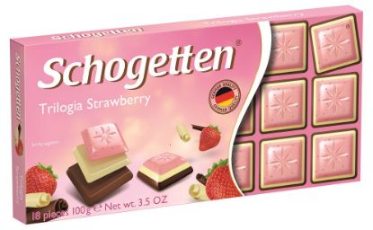 Изображение Шоколад "Шогеттен" Трилогия ( КЛУБНИКА ) 100 гр.1/15