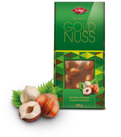 Изображение Шоколад "GOLD NUSS" с целым орехом 100 гр.1/15