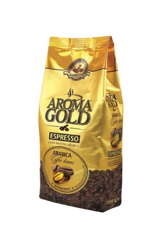 Изображение Кофе "Арома Голд ESPRESSO", жареный в зернах.250 гр.1/18