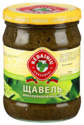 Изображение Щавель консервированный 480гр. ст/б  1/10 (ЗАО "KKF" Литва)