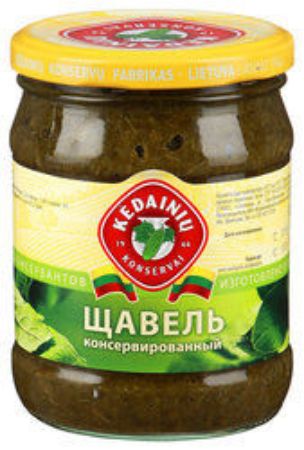 Изображение Щавель консервированный 480гр. ст/б  1/10 (ЗАО "KKF" Литва)