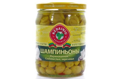 Изображение Шампиньоны маринованные 480гр. 1/10(Литва)