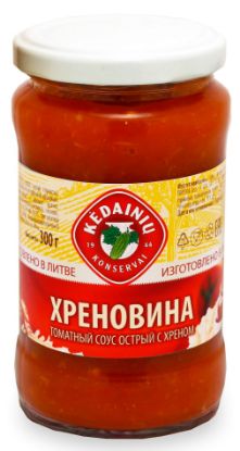 Изображение Томатный соус с хреном "Хреновина" (Литва) 300гр.1/10
