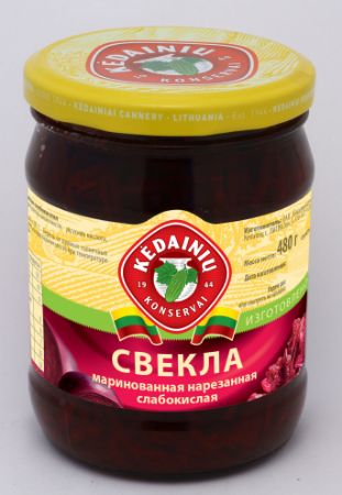 Изображение Свекла маринованная  480гр. 1/10 (Литва)