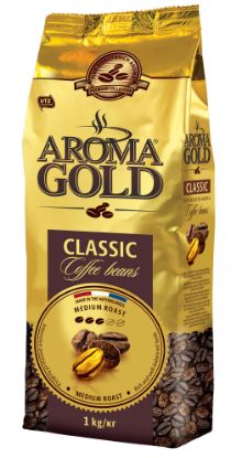 Изображение Кофе "Арома GOLD CLASSIC", жареный в зернах.1000 гр.1/4