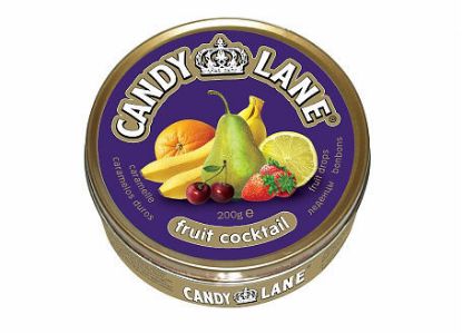 Изображение (CL-1-4) Candy Lane фрукт. леденцы фрукт.коктейль ж/б 200гр. 1/6