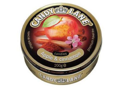 Изображение (CL-1-11) Candy Lane фрукт. леденцы яблоко с корицей ж/б 200гр. 1/6