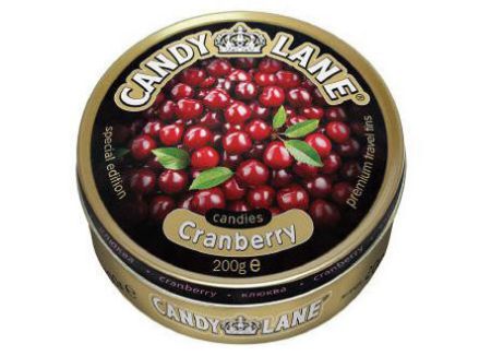 Изображение (CL-1-16) Candy Lane фрукт. леденцы КЛЮКВА ж/б 200гр. 1/6