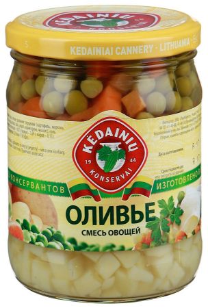 Изображение Смесь овощей "Оливье" 500гр. 1/10 (ЗАО KKF)