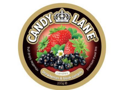 Изображение (CL-1-9) Candy Lane фрукт. леденцы клубн.и черная смород. ж/б 200гр. 1/6