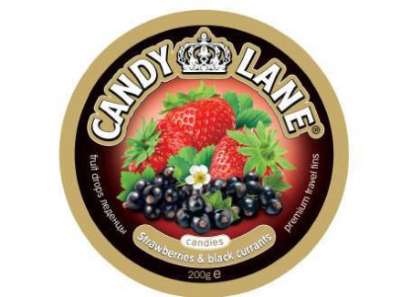Изображение (CL-1-9) Candy Lane фрукт. леденцы клубн.и черная смород. ж/б 200гр. 1/6