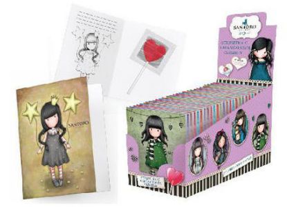 Изображение (SP-2-3) , GORJUSS открытка с карамельным сердцем 10гр. 1/20