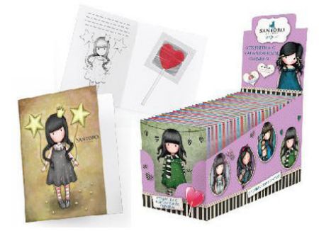 Изображение (SP-2-3) , GORJUSS открытка с карамельным сердцем 10гр. 1/20