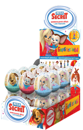 Изображение (ES-2-14/ВВ) БАРБОСКИНЫ шок.яйцо с игр. 20 гр.1/24