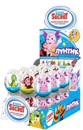 Изображение (ES-2-11/LN) ЛУНТИК, шоколадное яйцо с игрушкой 20 гр.1/24