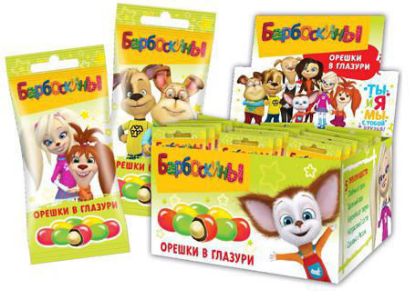 Изображение (DD-1-6) БАРБОСКИНЫ орешки в глазури 45гр. 1/18