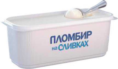 Изображение Весовое Пломбир на сливках ванильное 2кг/3 (98/20)