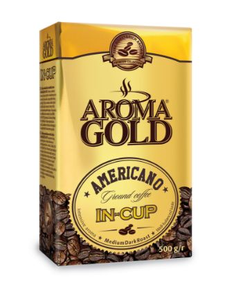Изображение Кофе "Арома Голд" AMERICANO, мол.500 гр. кирпич 1/10