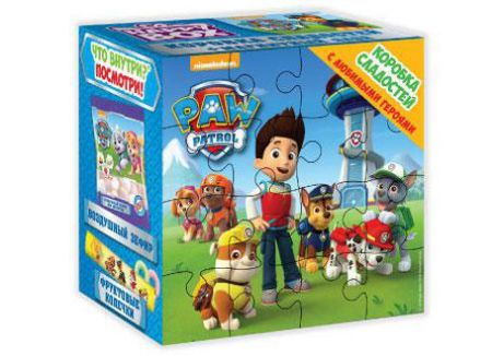 Изображение (HB-8-1) HAPPY BOX PAW PATROL  коробка сладостей 192гр 1/10
