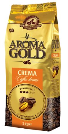 Изображение Кофе "Арома GOLD CREMA" жареный в зернах 1000 гр.1/8