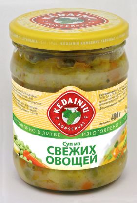 Изображение Суп из свежих овощей 480 гр.,ст/б,1/10 (Литва)