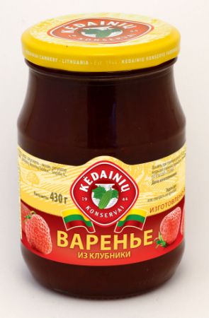 Изображение Варенье из клубники Литва "ЗАО KKF"  350 г. ст/б 1/10