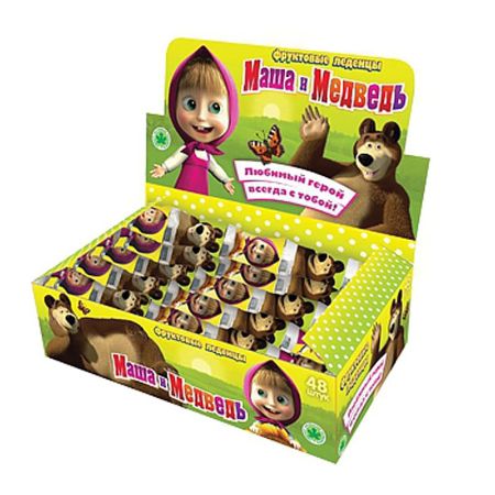 Изображение (РТ-1-6/МВ-3) Маша и Медведь, карам.леденц.в ленте 18гр. 1/48