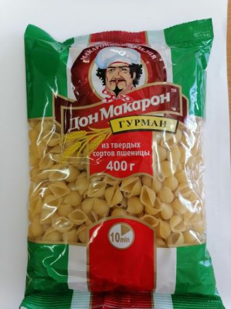 Изображение Гурман 400гр Ракушки "ДОН МАКАРОН" гр. А, в/с 1/28