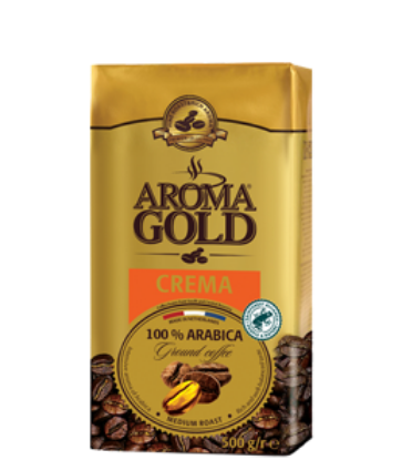 Изображение Кофе "АРОМА ГОЛД КРЕМА IN-CUP", мол.500 гр.1/12 Кирпич