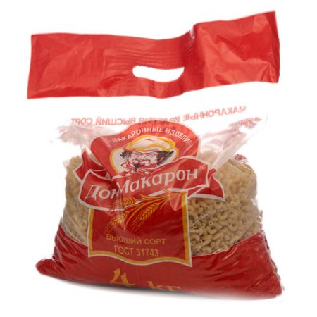 Изображение ВЕС 4 кг Рожки мелкие "ДОН МАКАРОН" гр. В, в/с