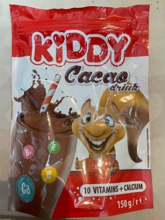 Изображение Какао-напиток раст. "KIDDY" 10 витаминов+ кальций 150гр. 1/8шт