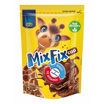 Изображение Какао-напиток раст. "MixFix cao" 10 витаминов+ кальций 150гр. 1/8шт