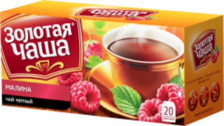 Изображение Чай черн. байховый с аром. Малины, пакетир. 20 шт*1,8гр 1/24