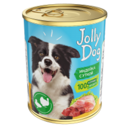 Изображение Jolly Dog Индейка с уткой д/с ж/б 350гр