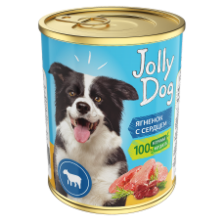 Изображение Jolly Dog Ягненок с сердцем д/с ж/б 350гр